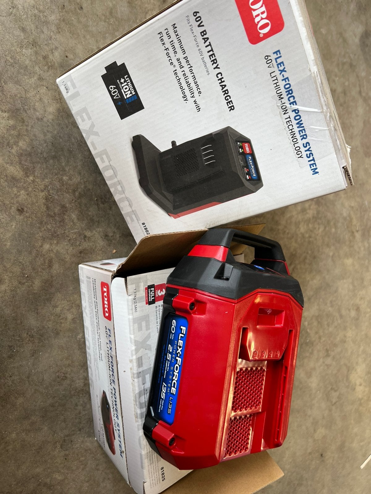 Toro flexforce accu en lader nieuw, Ophalen of Verzenden, Nieuw