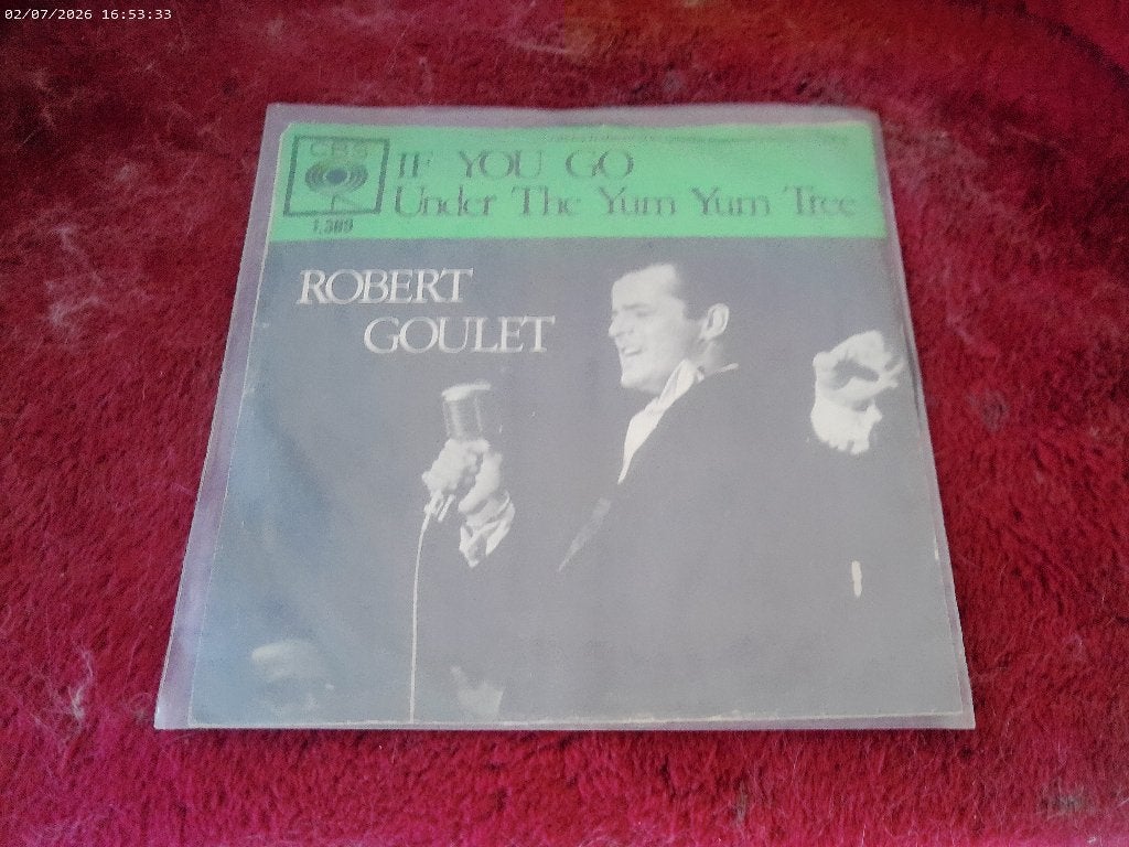 Robert Goulet - If you go / Under the yum yum tree, Gebruikt, Fotohoes, 7 inch, Ophalen of Verzenden