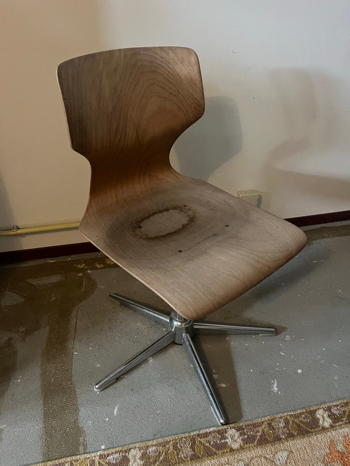 Vintage kinder bureau stoeltje - Opknapper, Ophalen of Verzenden