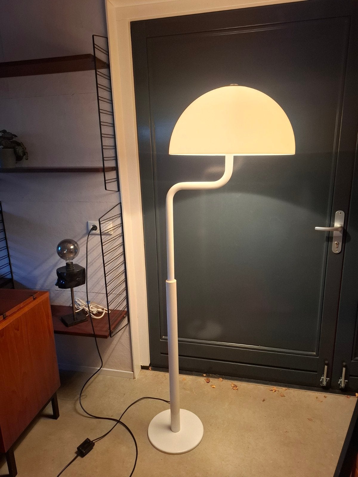 Vintage mushroom vloerlamp, ., Ophalen of Verzenden, ., Metaal