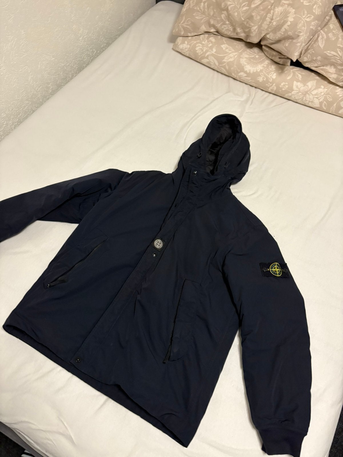 stone island jas orgineel maat L, Ophalen, Gedragen, Zwart