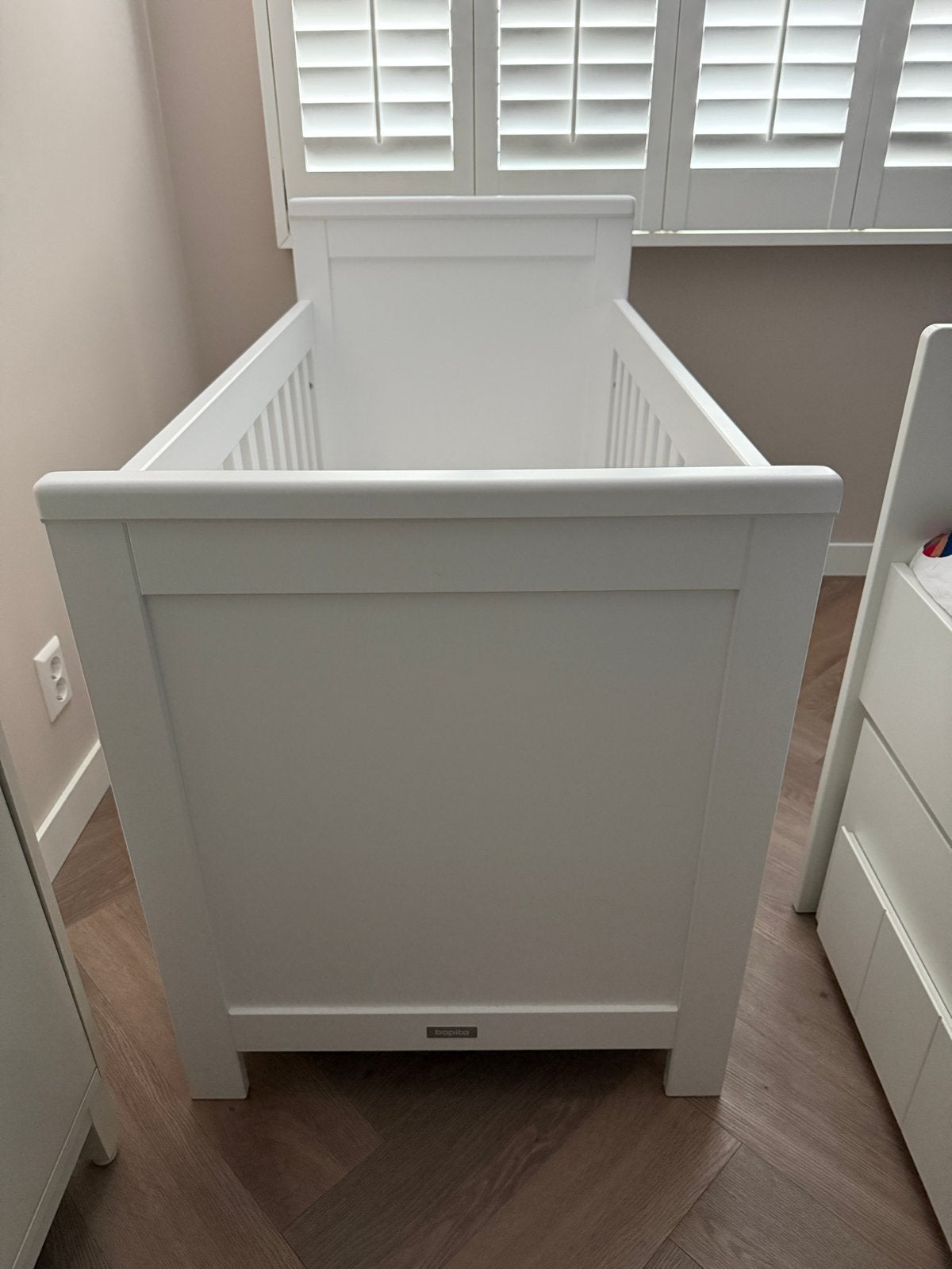 Bopita Ledikant met Aerosleep matras en topper, Kinderen en Baby's, Ophalen, Zo goed als nieuw, Ledikant