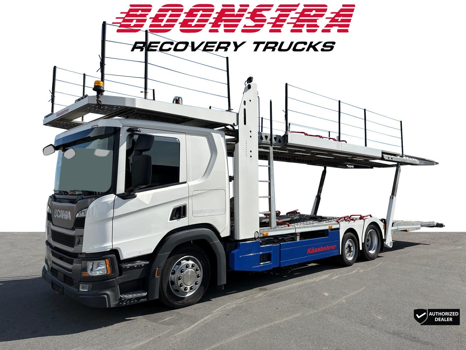 Scania P410 6x2 Kassbohrer Citytrans Pro 5 Car Retarder Stan, Automaat, Stof, Scania, Wit