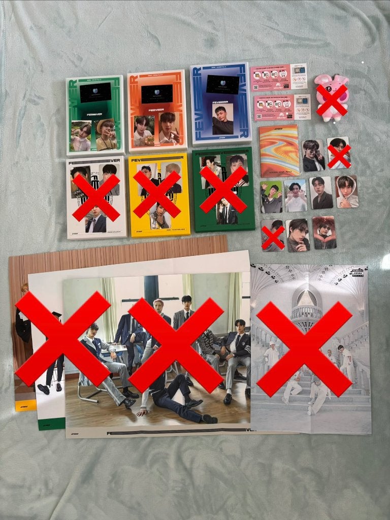 Ateez collectie drop, moet zsm weg!!!, Verzenden, Zo goed als nieuw, Foto of Kaart