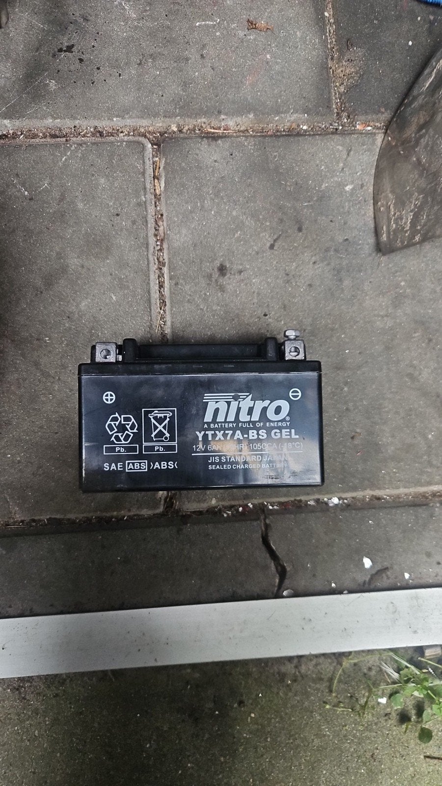Nitro YTX7A-BS GEL Scooter Accu 12V 6Ah, Ophalen of Verzenden, Gebruikt, Overige typen, Overige merken