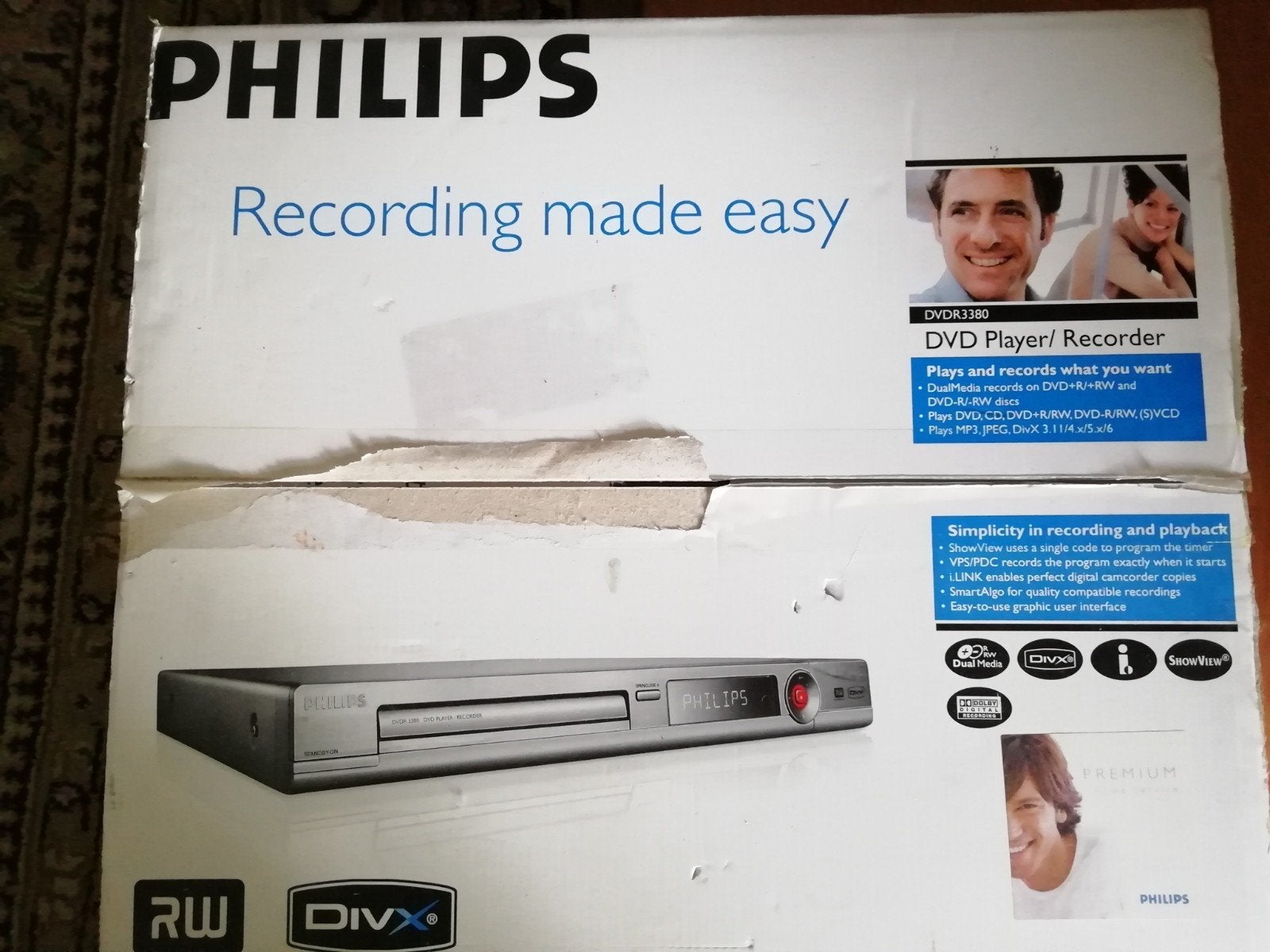 Philips DVDR3380/31 DVD-recorder - Nieuw in doos, Audio, Tv en Foto, Ophalen of Verzenden