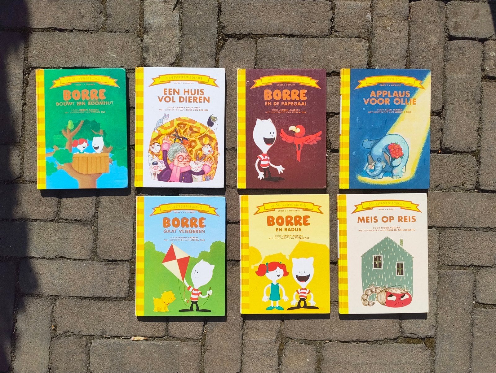 Borre boeken set - 7 kinderboeken, Ophalen of Verzenden, Zo goed als nieuw, Jeroen Hoogerwerf, Fictie algemeen