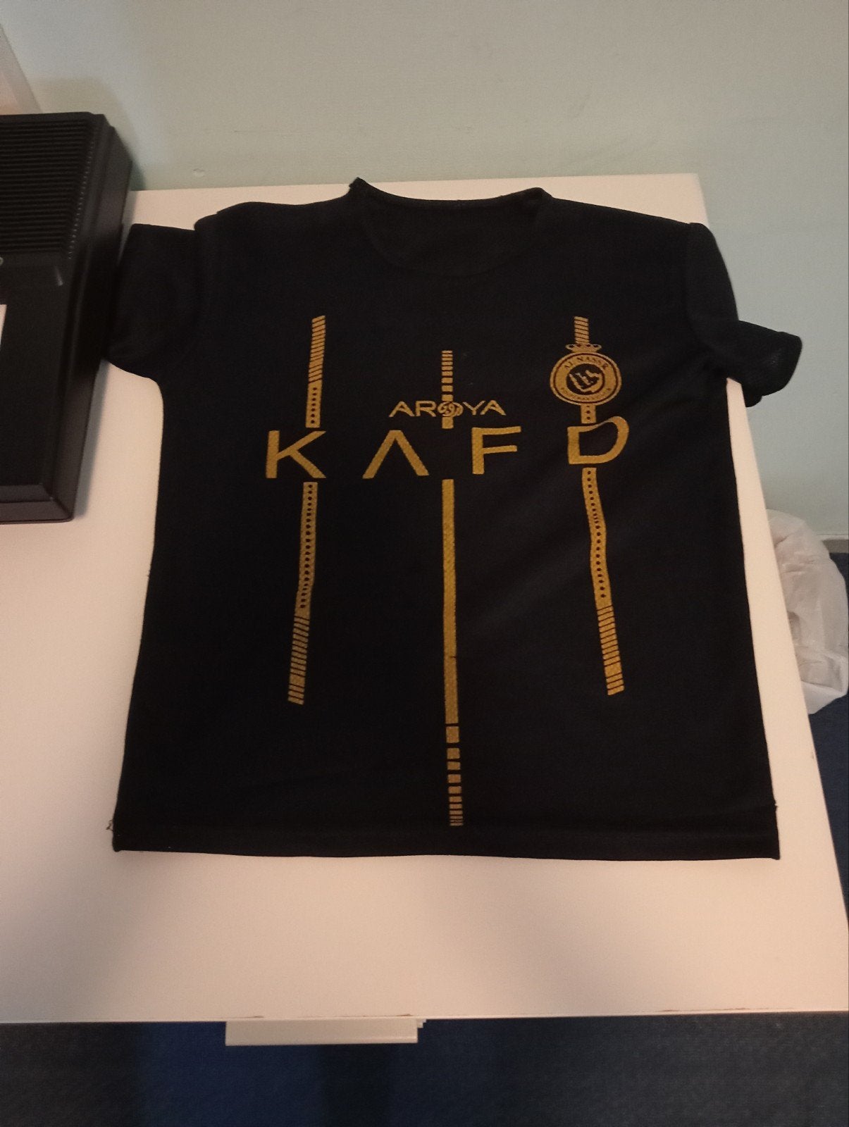 Zwart Ronaldo voetbalshirt - Maat M, Onbekend, Maat 48/50 (M), Zwart, Ophalen of Verzenden