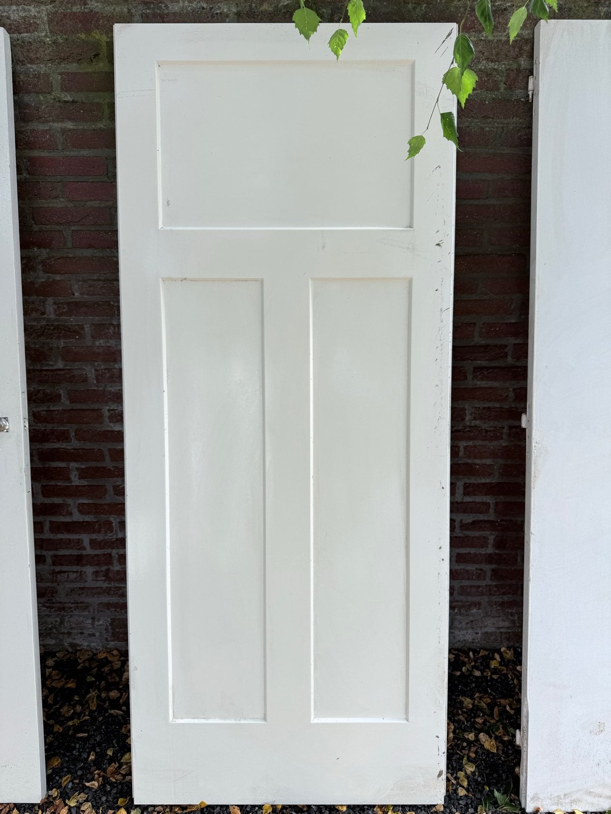 Deuren: 1x gelakt, 2x authentiek met glas, Doe-het-zelf en Verbouw, Ophalen, Gebruikt, 80 tot 100 cm, Binnendeur