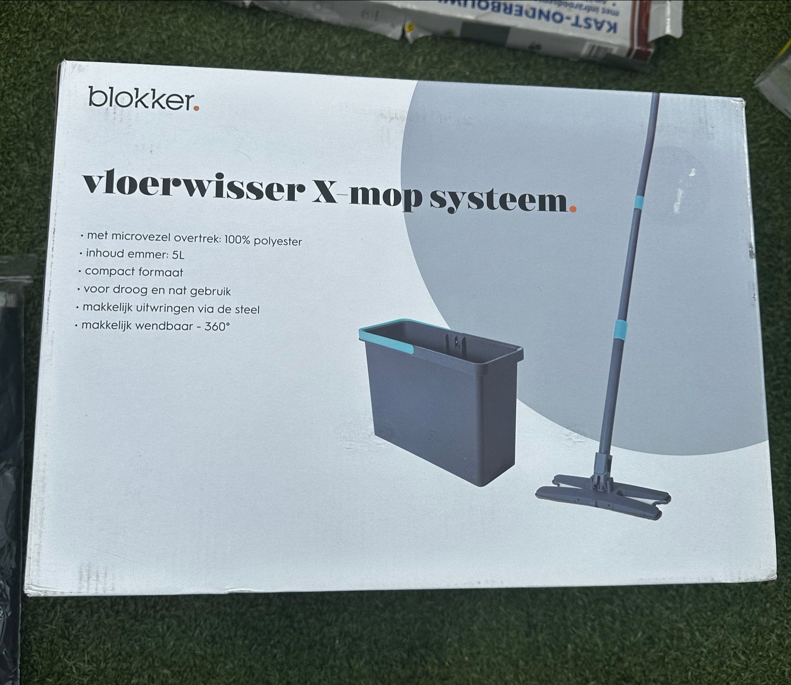 Vloerwisser X-mop Systeem met Emmer, Ophalen of Verzenden, Mop of Dweil