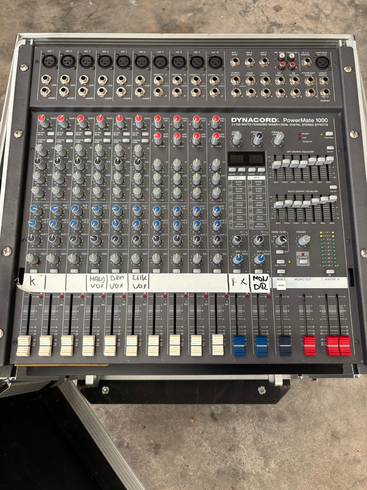 Complete werkende geluidsset Dynacord PowerMate 1000, Ophalen, Zo goed als nieuw