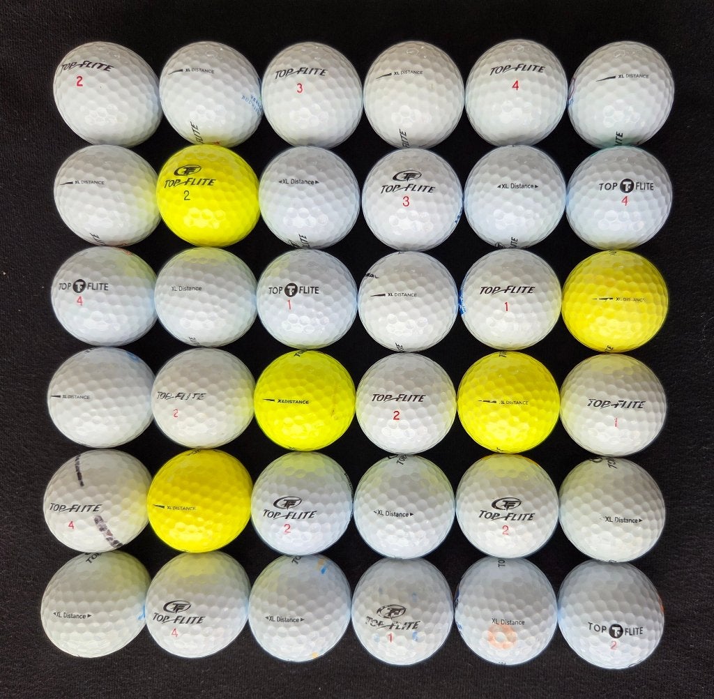 OPRUIMING - 36 hele mooie Top Flite XL Distance golfballen, Ophalen of Verzenden, Zo goed als nieuw, Bal(len)