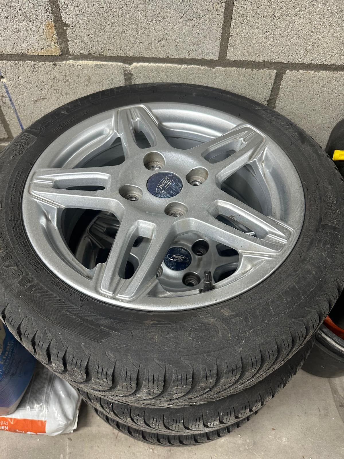 4x Winterbanden op Aluminium velg, Auto diversen, Ophalen, Gebruikt