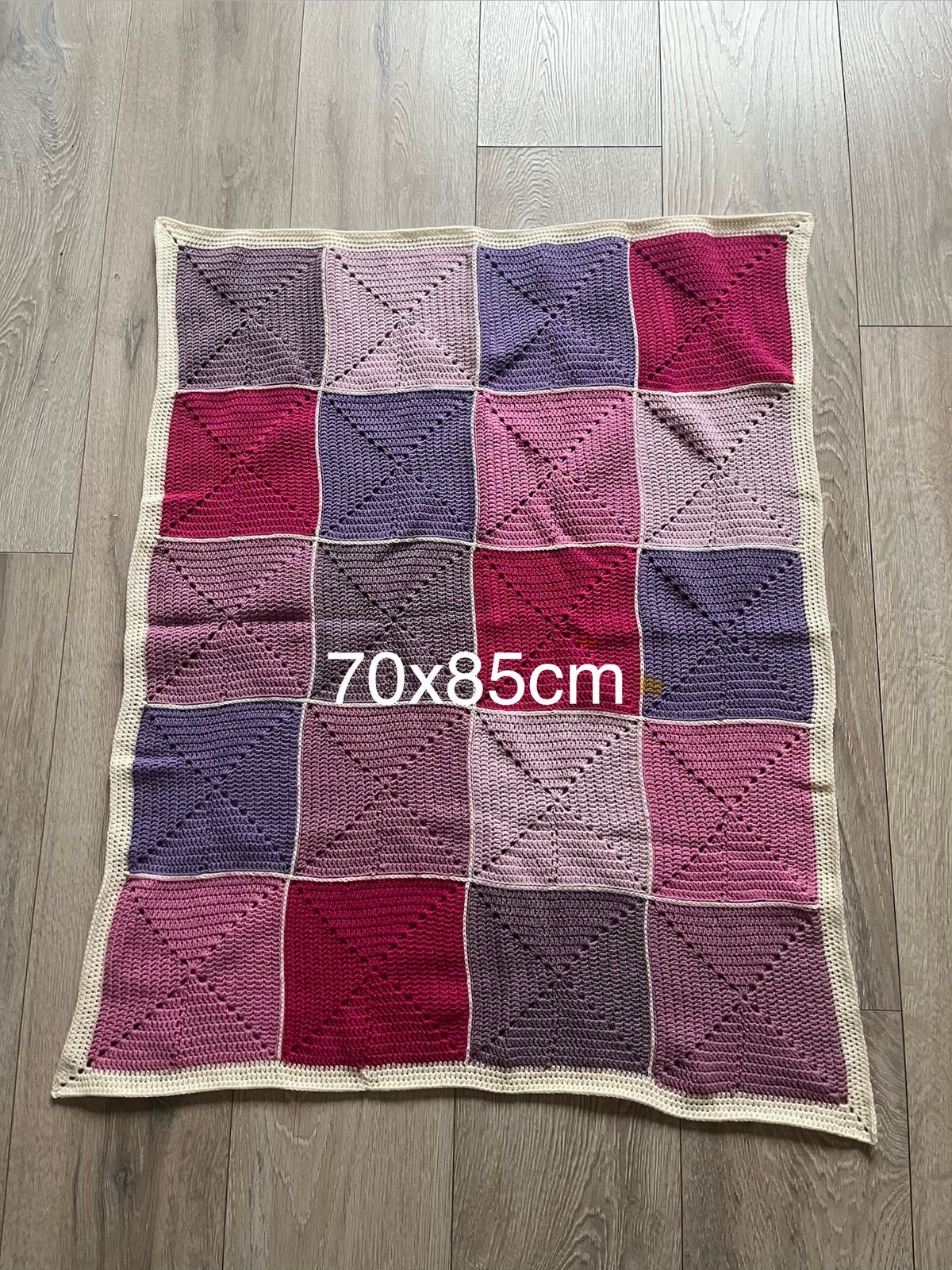 Merino wollen babydekentje! 70x85cm, meerkleurig, Ophalen of Verzenden, Nieuw