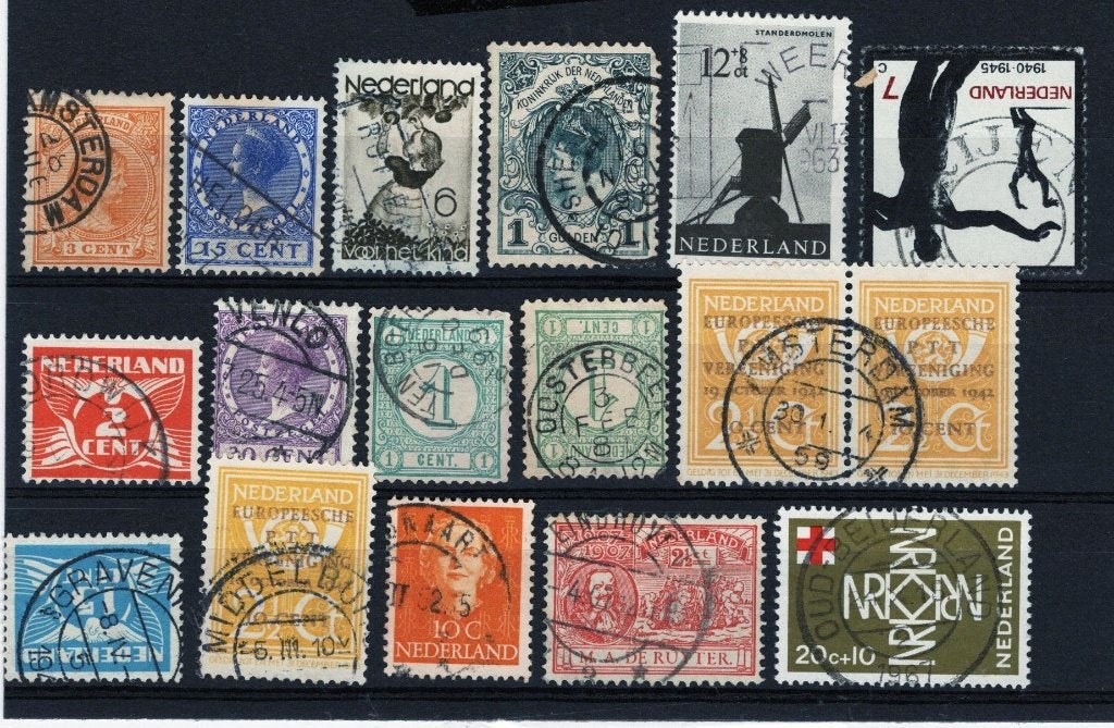 Stempels wo Rijen Oosterbeek Oud-Beijerland (399404), Verzenden, T/m 1940, Gestempeld