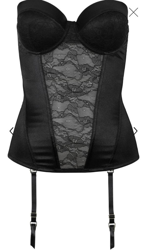 c. NIEUW: luxe stevige ZWARTE BODY (90C) + string  - gratis, Bodyflirt, Verzenden, Zwart, Body of Korset