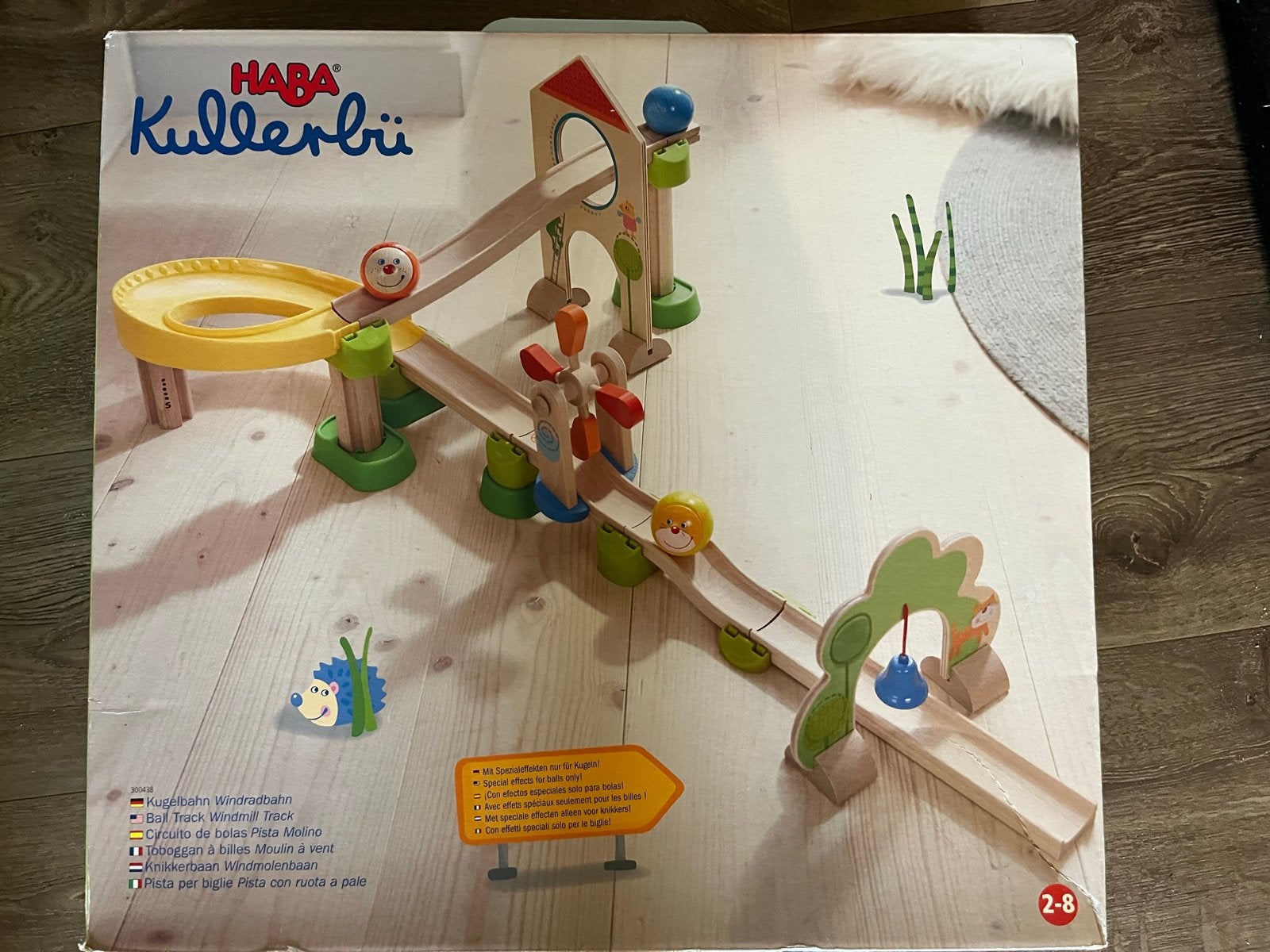 HABA Kullerbü Kogelbaan 300438 Windmolenbaan, Kinderen en Baby's, Ophalen, Zo goed als nieuw, Rij- of Hobbelspeelgoed