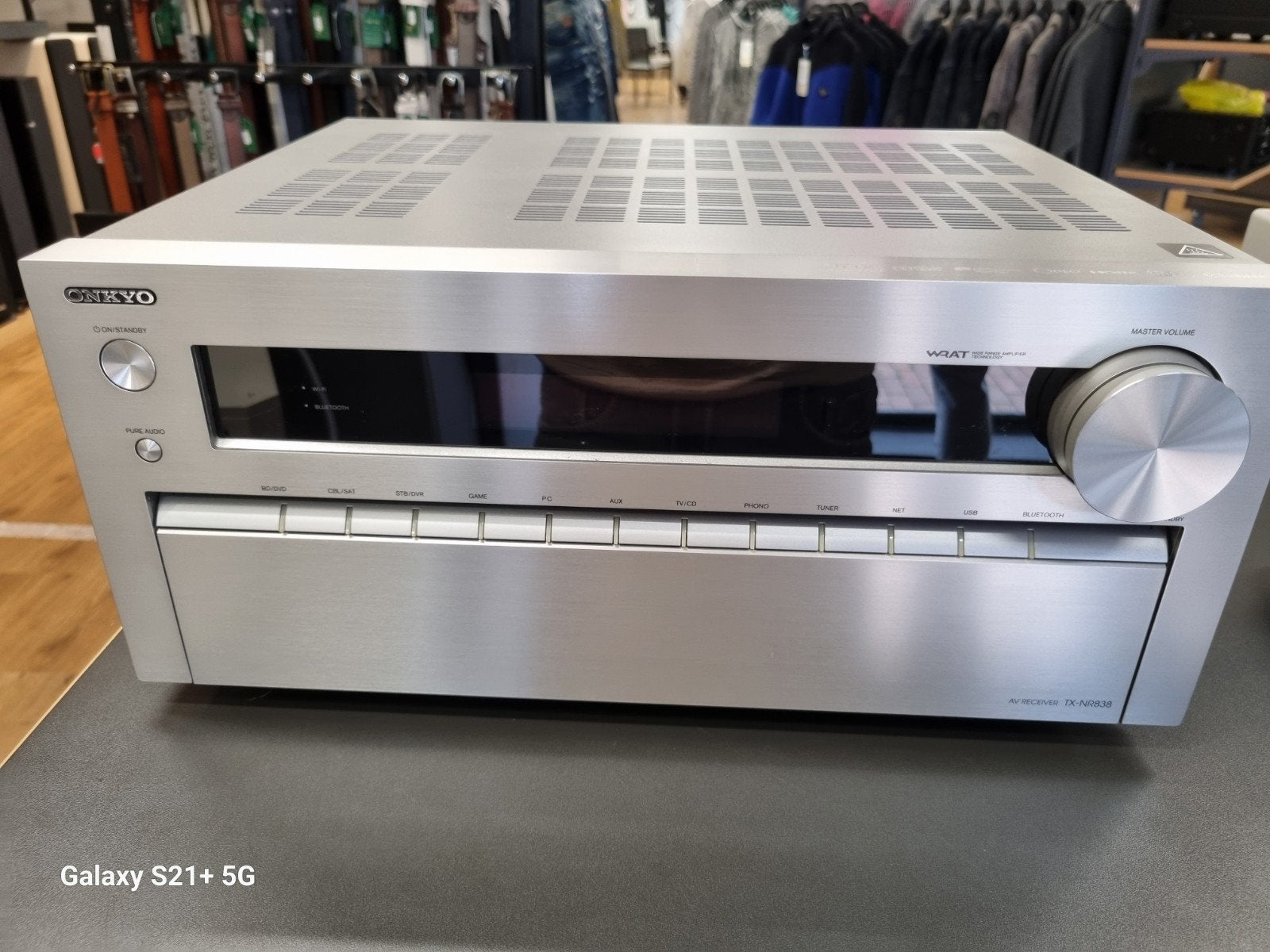 ✅Onkyo TX-NR838 -Zilver  in uitstekende staat!, -, -, Ophalen of Verzenden, Zo goed als nieuw