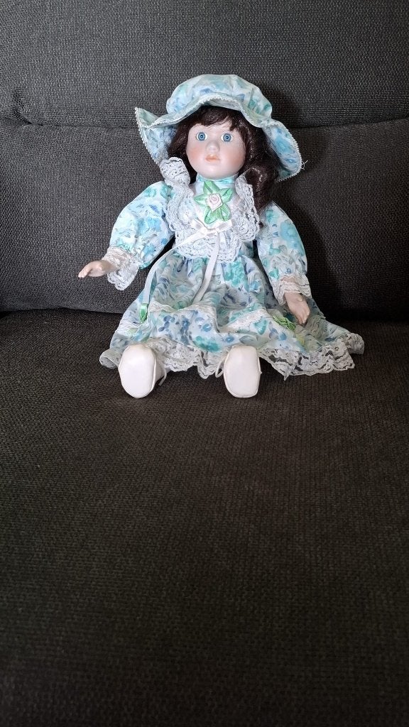 Pop vintage Porseleinen nieuwstaat, Verzamelen, Poppen, Ophalen, Zo goed als nieuw, Pop