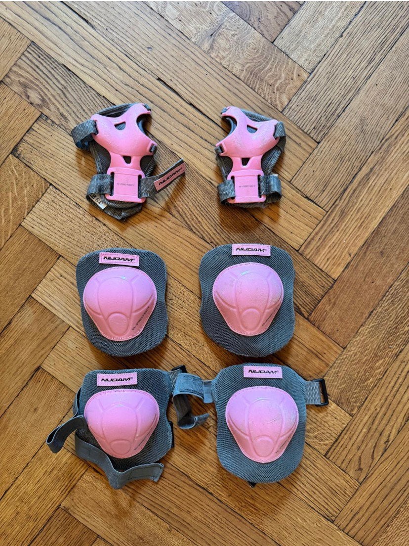 Knie en scheen beschermers set, Sport en Fitness, Skeelers, Overige merken, Verstelbaar, Kinderen, Ophalen of Verzenden