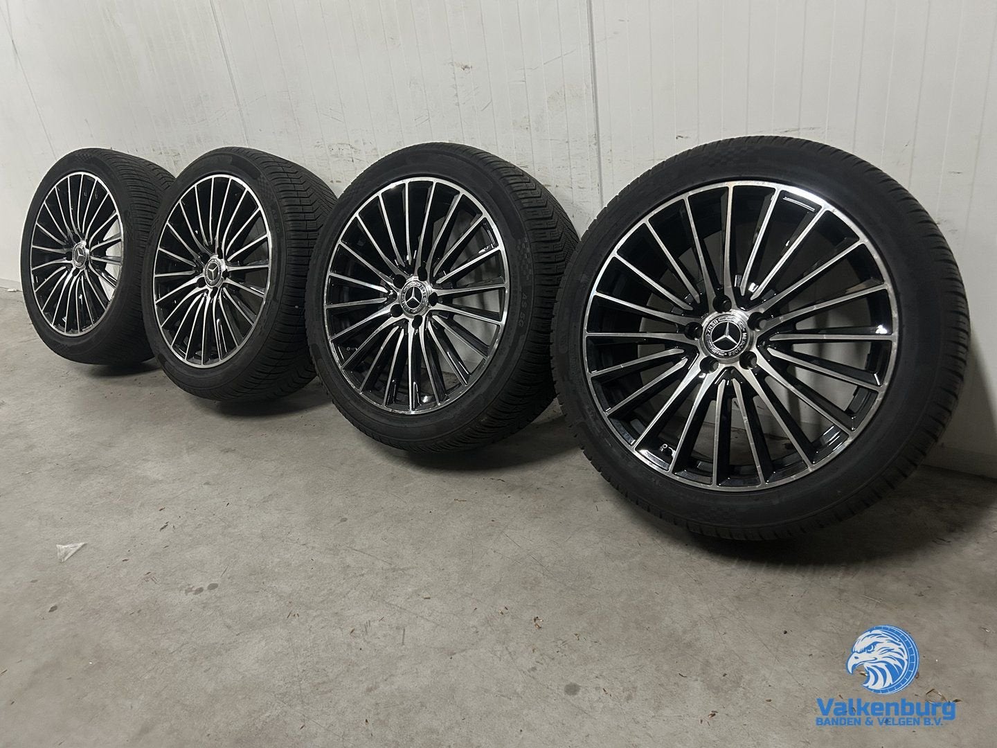 7-8mm! Mercedes Vito V-klasse W447 19 inch zwarte velgen TPM