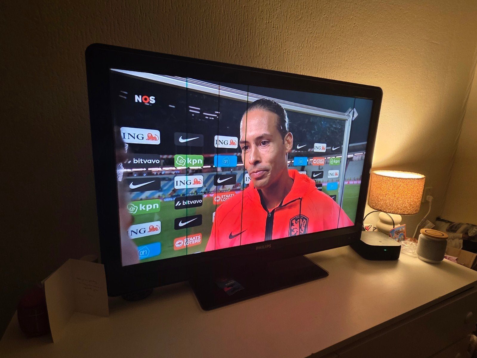Samsung TV 55 inch met 4 zichtbare strepen in scherm, Ophalen, Gebruikt, 100 cm of meer, Samsung