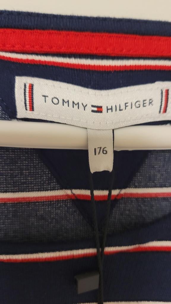 Tommy Hilfiger gestreepte jurk - Maat 176 (S), Ophalen of Verzenden, Nieuw