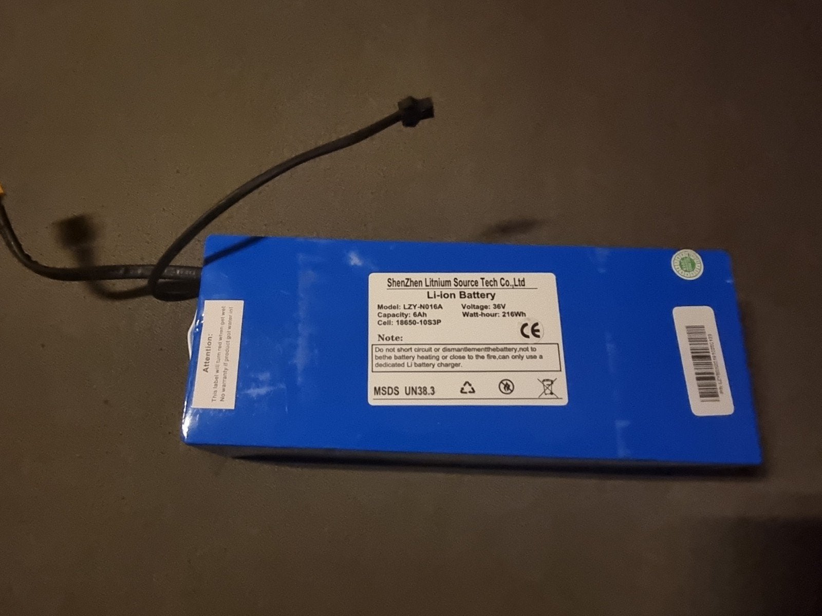 Windgoo Moovway Dyu B3 Accu Batterij 6AH Getest + Garantie, Ophalen of Verzenden, Gebruikt