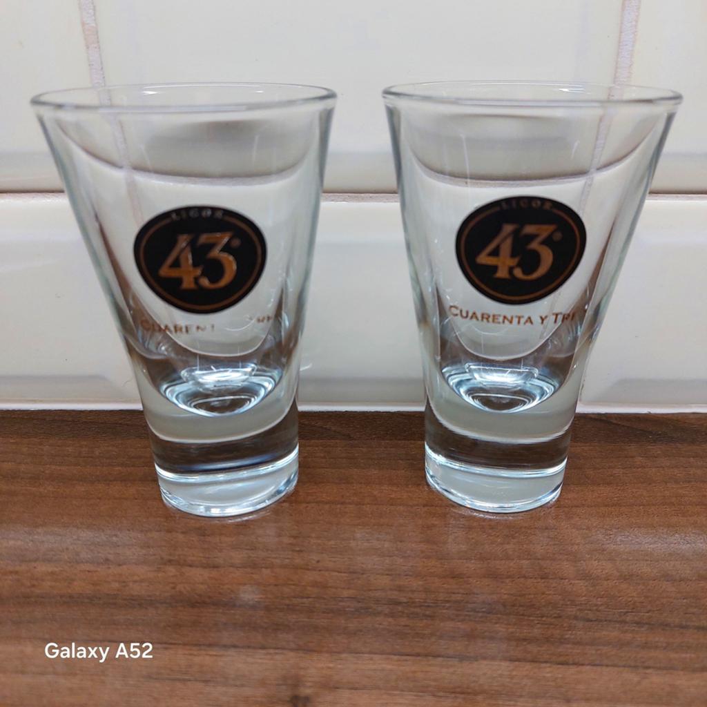 Licor 43 Cuarenta y tres likeur glaasjes, Ophalen of Verzenden, Zo goed als nieuw, Borrel- of Shotglas