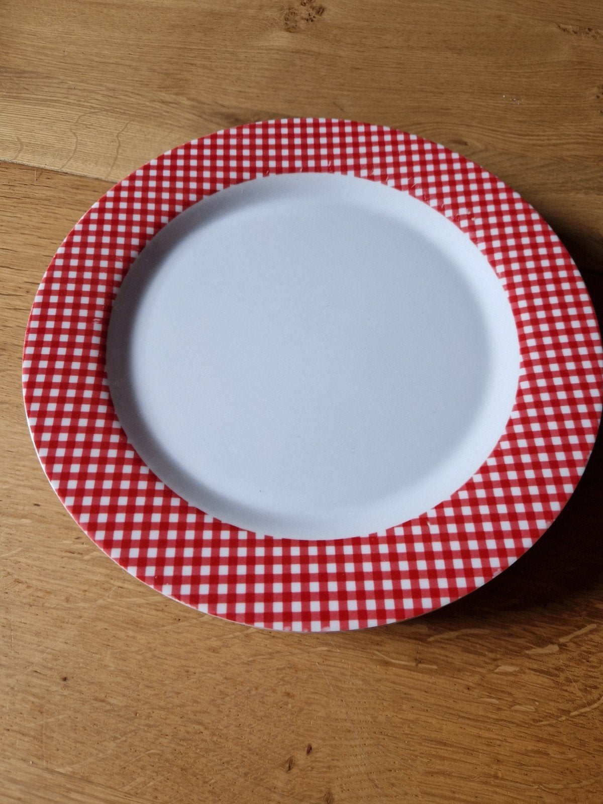 CAMPING BORDEN ROOD GEBLOKT 8X, Ophalen of Verzenden, Kunststof, Overige stijlen, Bord(en)