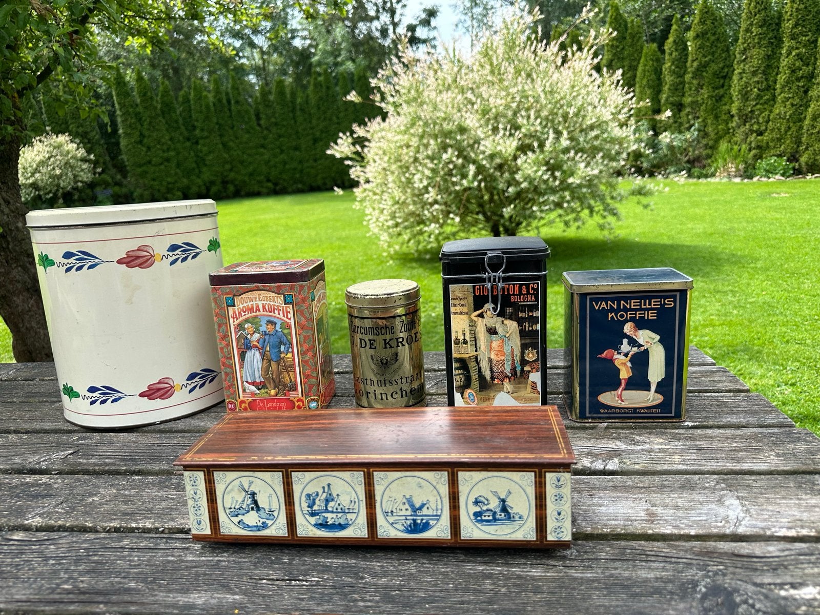 Diverse vintage blikken, Verzamelen, Blikken, Ophalen of Verzenden, Gebruikt