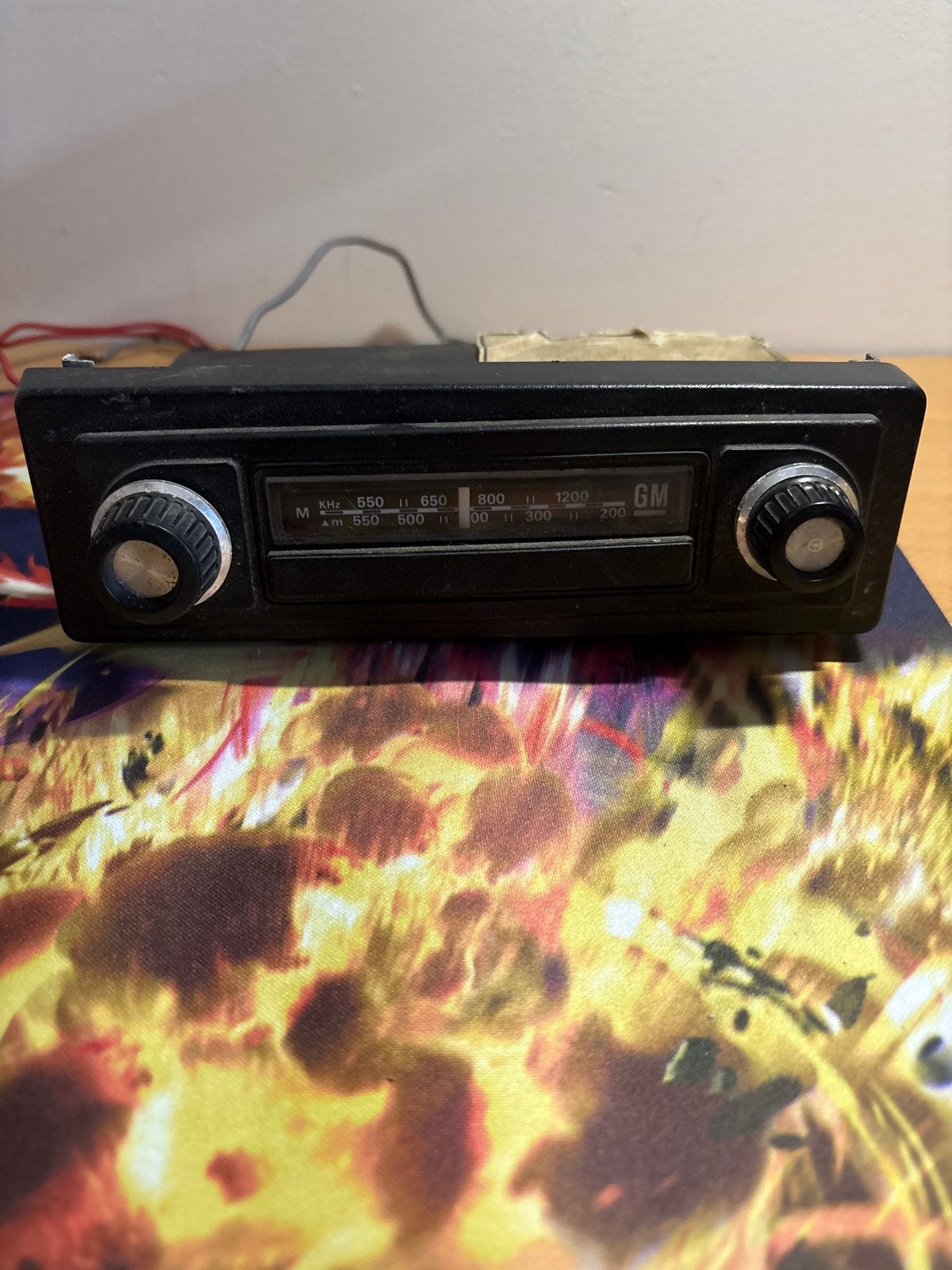 Vintage GM Autoradio - Made in France weet niet of hij werk, Ophalen of Verzenden, Gebruikt