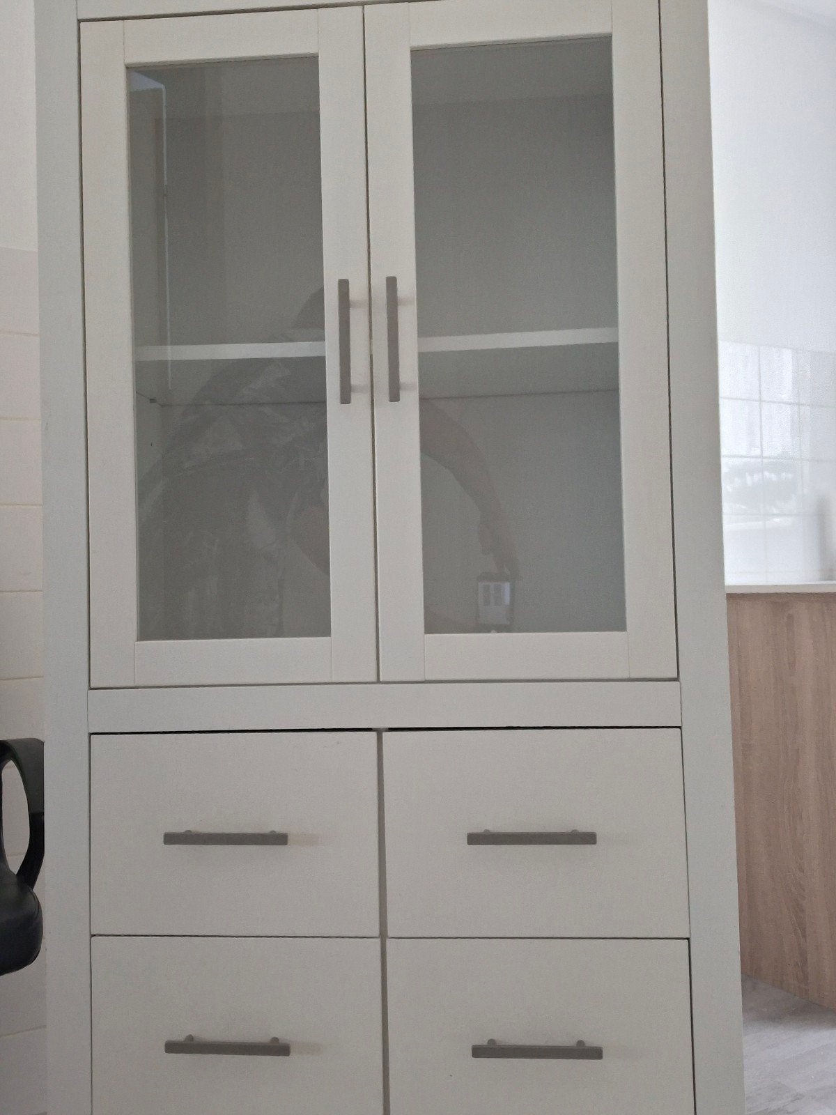 Vitrinekast, Huis en Inrichting, Kasten | Vitrinekasten, Ophalen, Gebruikt, 50 tot 100 cm, 150 tot 200 cm