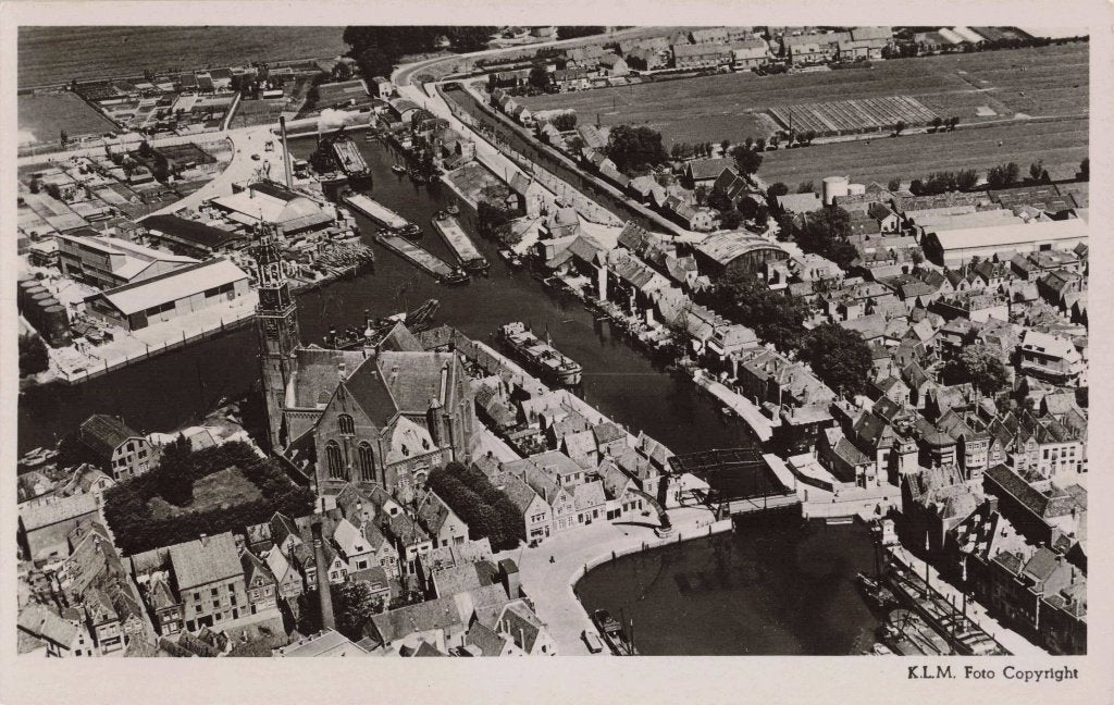 Maassluis KLM Luchtfoto L3383, Ophalen, 1940 tot 1960, Ongelopen, Zuid-Holland