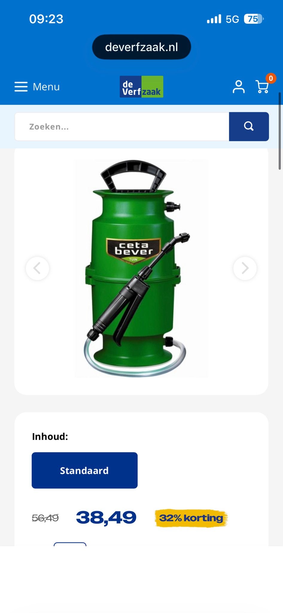 CetaBever Tuinhout Sprayer - Nieuw in doos, Ophalen, Zo goed als nieuw, Overige typen