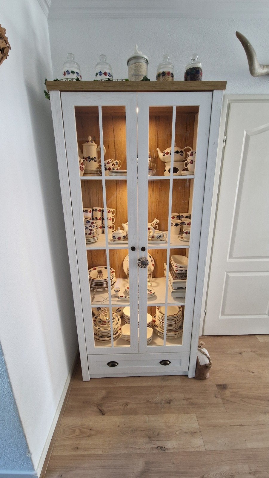 Vitrinekast Markskel met verlichting, Ophalen of Verzenden, 25 tot 50 cm, 50 tot 100 cm, 150 tot 200 cm