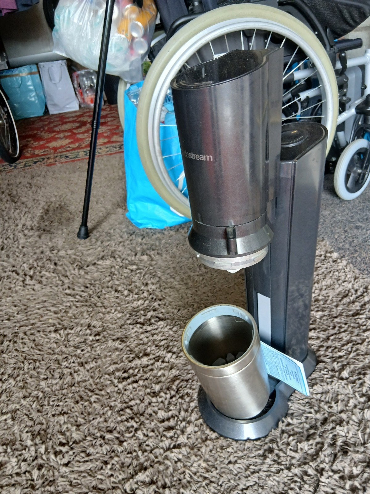 Sodastream bruiswatermaker met fles, Ophalen of Verzenden, Gebruikt
