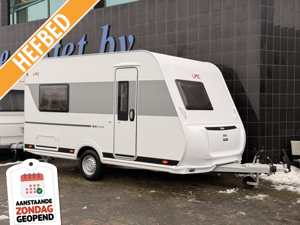 LMC Style 400 F Met klapbed, premium matrassen en mover!, Tot en met 2, Bedrijf, Treinzit, 750 - 1000 kg