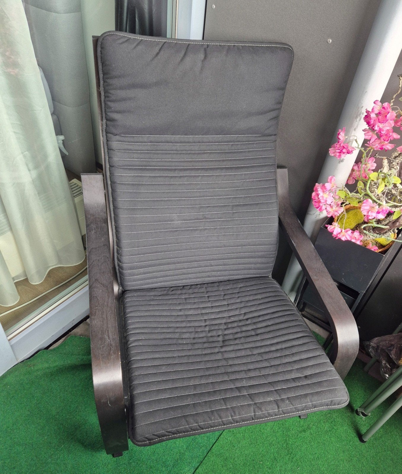 Ikea bankje met voetenbank, Tuin en Terras, Ophalen, Hout