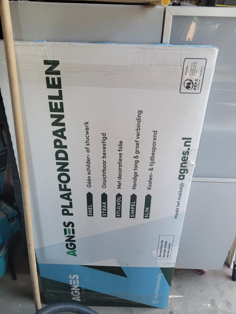 Agnes Plafondplaten Linnen Uitvoering - Vochtwerend (4 st.), Ophalen of Verzenden