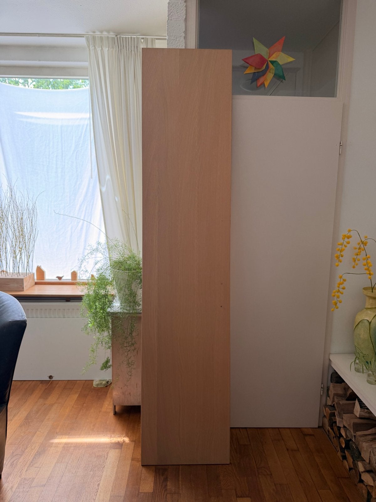 IKEA PAX kastdeur 50x229 cm - licht eiken/houtdecor, Ophalen, Minder dan 50 cm, Gebruikt, 200 cm of meer