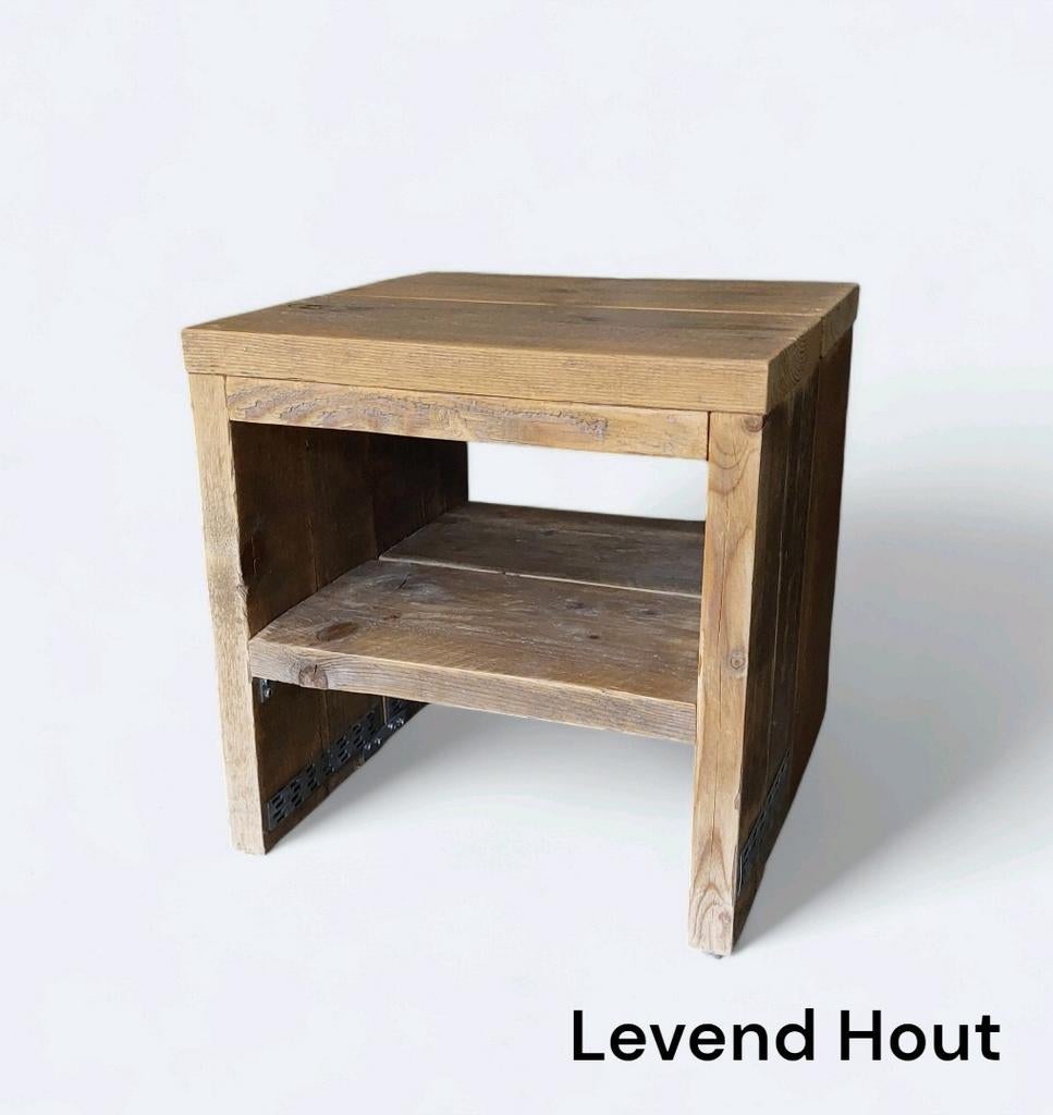 Nachtkastje steigerhout, Huis en Inrichting, Slaapkamer | Nachtkastjes, Ophalen of Verzenden, Nieuw, Minder dan 45 cm, Minder dan 55 cm