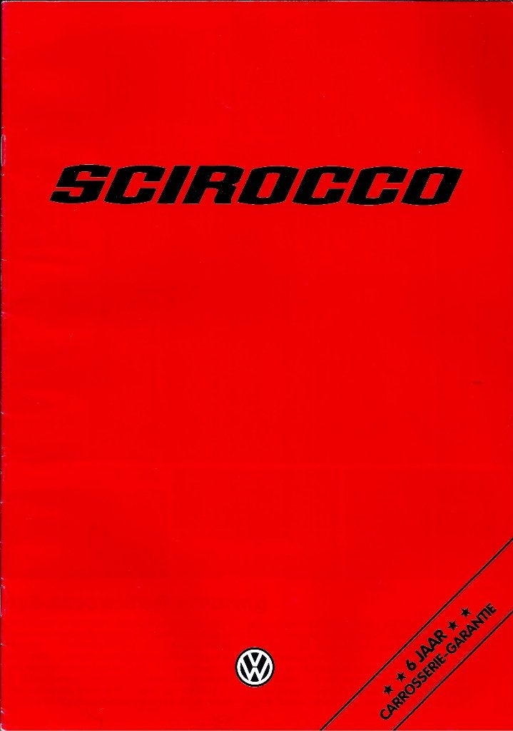 Brochure VW Scirocco 1980, Ophalen of Verzenden, Gelezen, Volkswagen