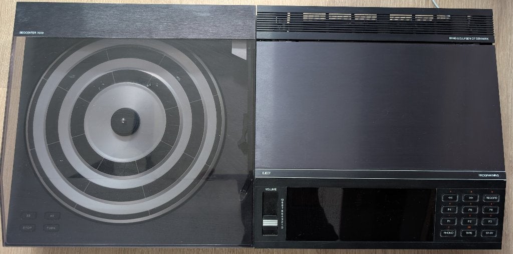 B&O BeoCenter 7000 met RCA inputs en Beovox S40 luidsprekers, Ophalen, Gebruikt, Tuner of Radio, Bang & Olufsen