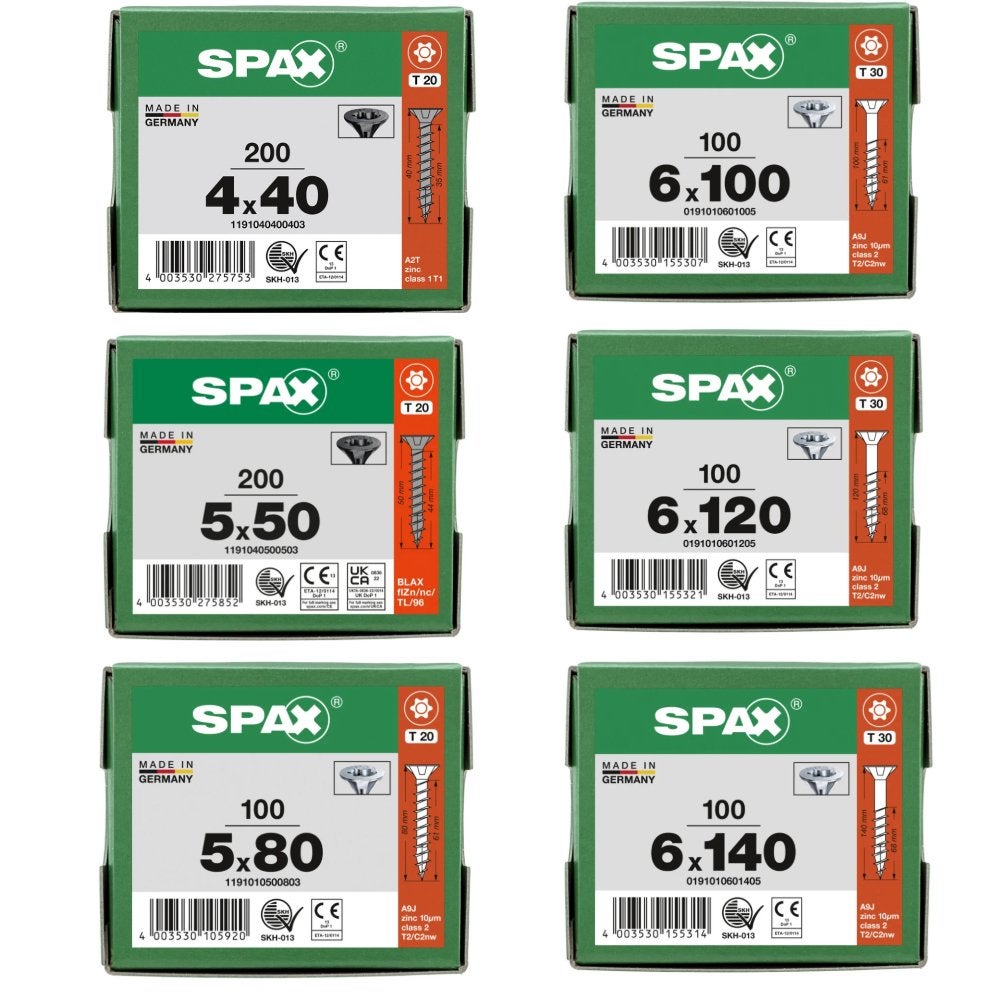 ️SPAX schroeven nieuw (zie omschrijving)️, Doe-het-zelf en Verbouw, IJzerwaren en Bevestigingsmiddelen, Verzenden, Zo goed als nieuw