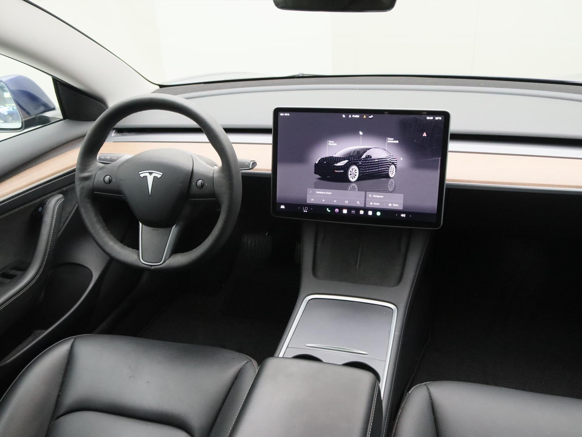 Tesla Model 3 Long-Range AWD 351pk 75 kWh 90% SoH UPGRADE [, Auto's, Automaat, Gebruikt, Zwart, Blauw