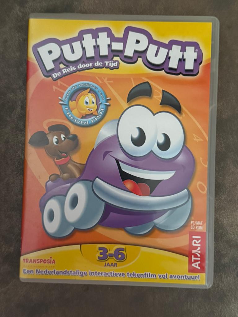 Putt-Putt: De Reis door de Tijd (PC/MAC CD-ROM), Spelcomputers en Games, Games | Pc, Puzzel en Educatief, Gebruikt, 1 speler, Ophalen of Verzenden