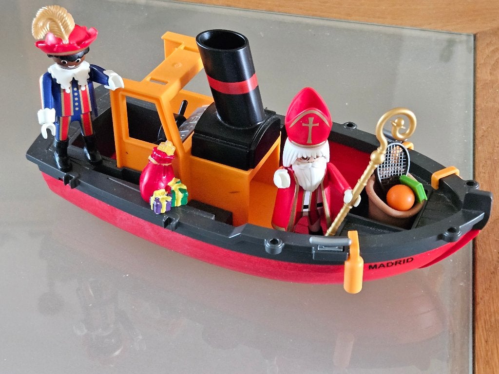 Playmobil Sinterklaas boot met Piet en cadeautjes, Kinderen en Baby's, Speelgoed | Playmobil, Gebruikt, Complete set, Overige typen