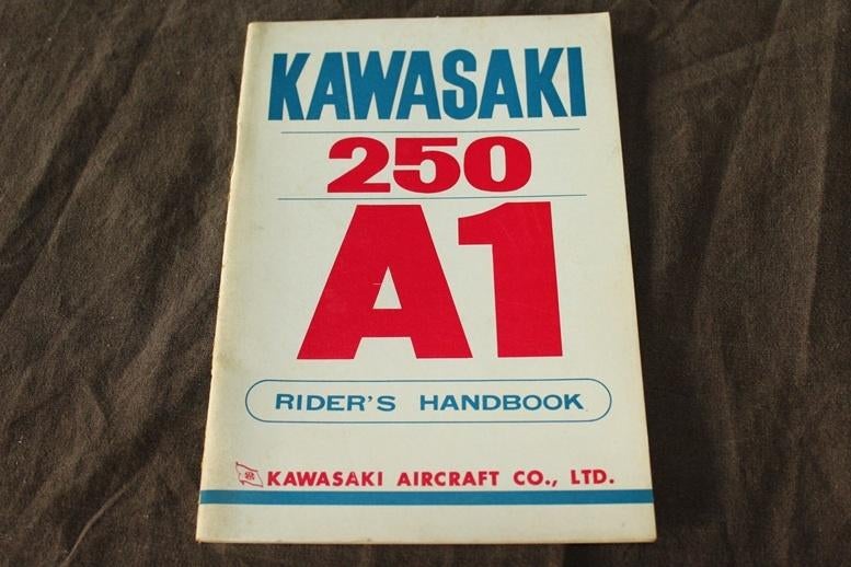Kawasaki 250cc A1 1967 ? Samurai motorcycle rider's handbook, Ophalen of Verzenden, Overige merken