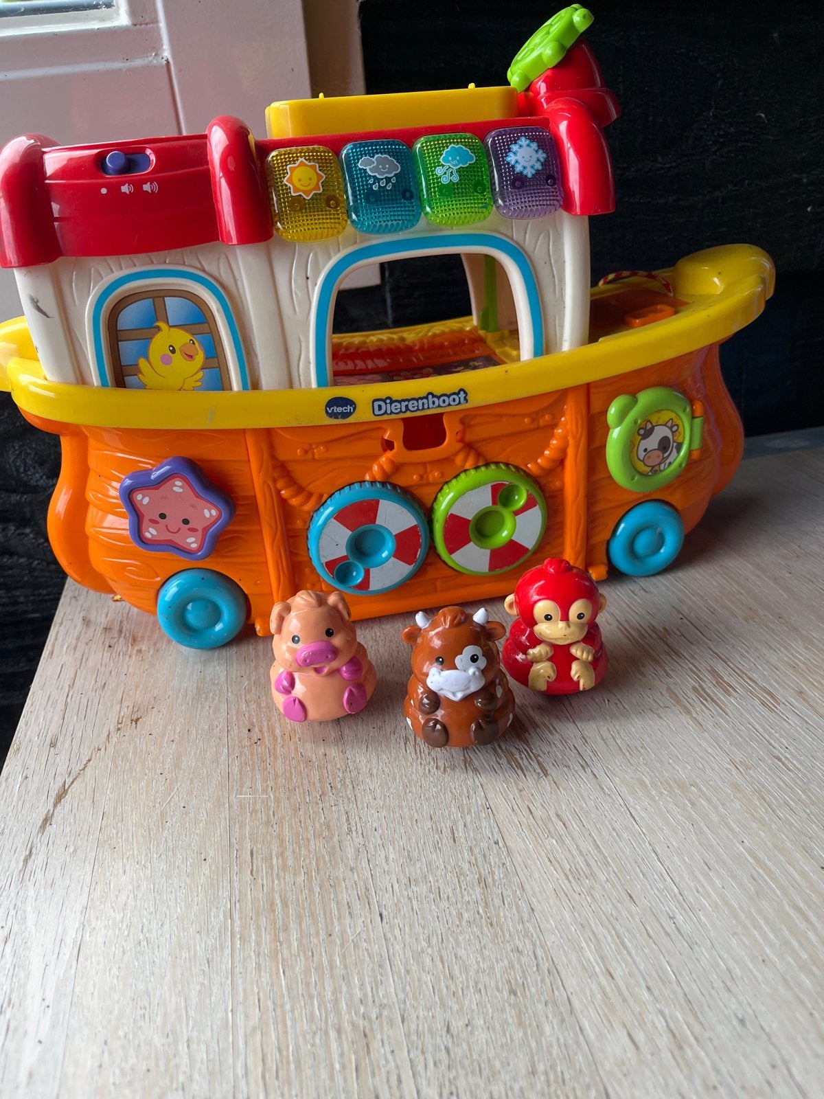VTech Dierenboot met geluid en licht, Ophalen of Verzenden, Gebruikt, Overige typen, Met licht